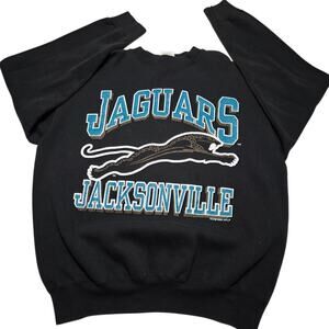 Vintage 1993 Jacksonville Jaguars Crewneck Sweatshirt Large Made in USA NFL